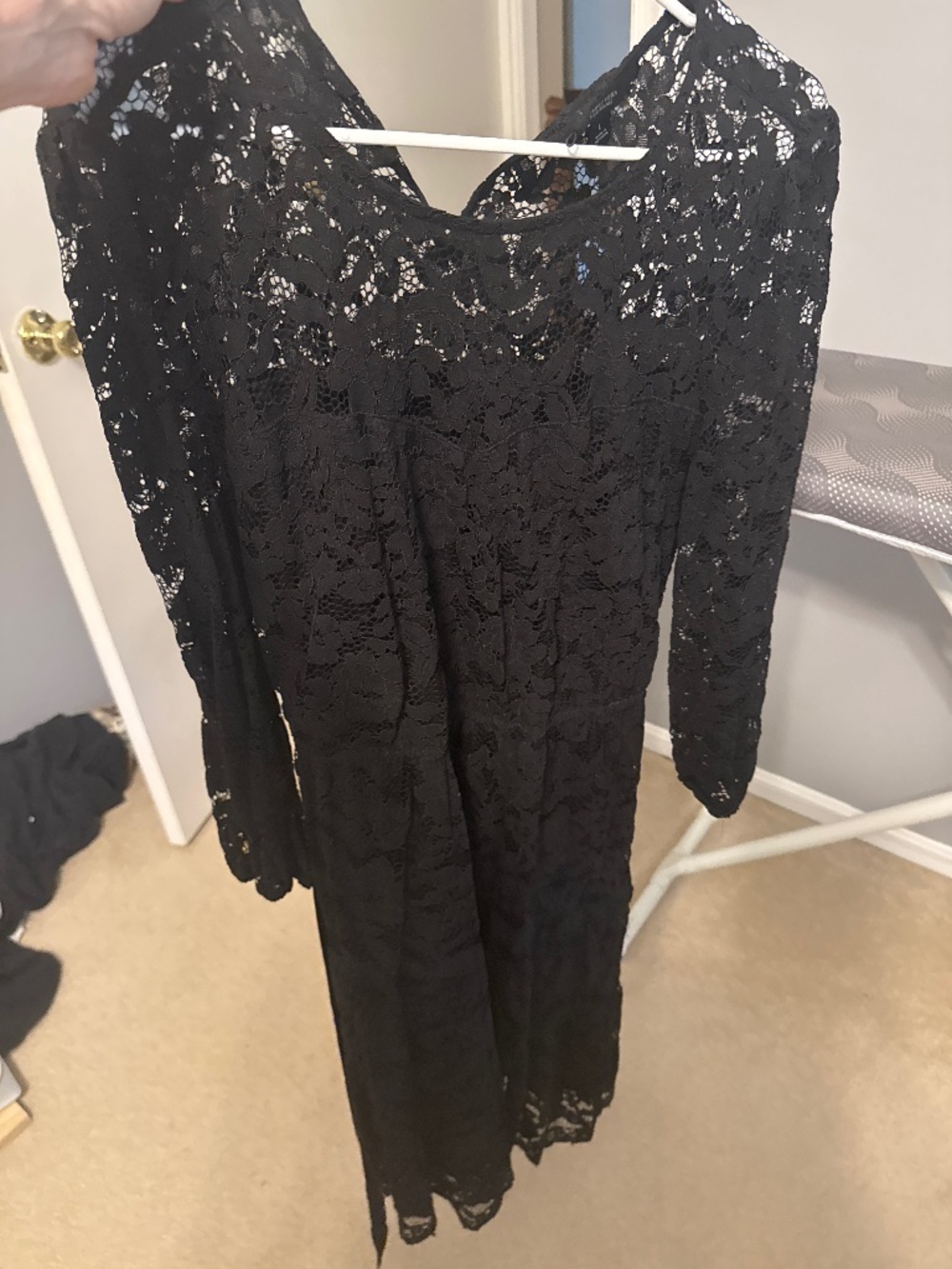 Black lace dress